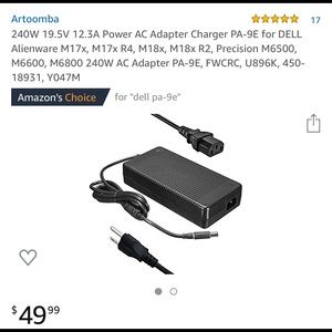 Power adapter for dell computer